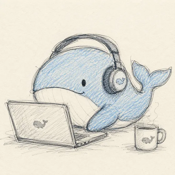 WhaleTechの鯨イラスト